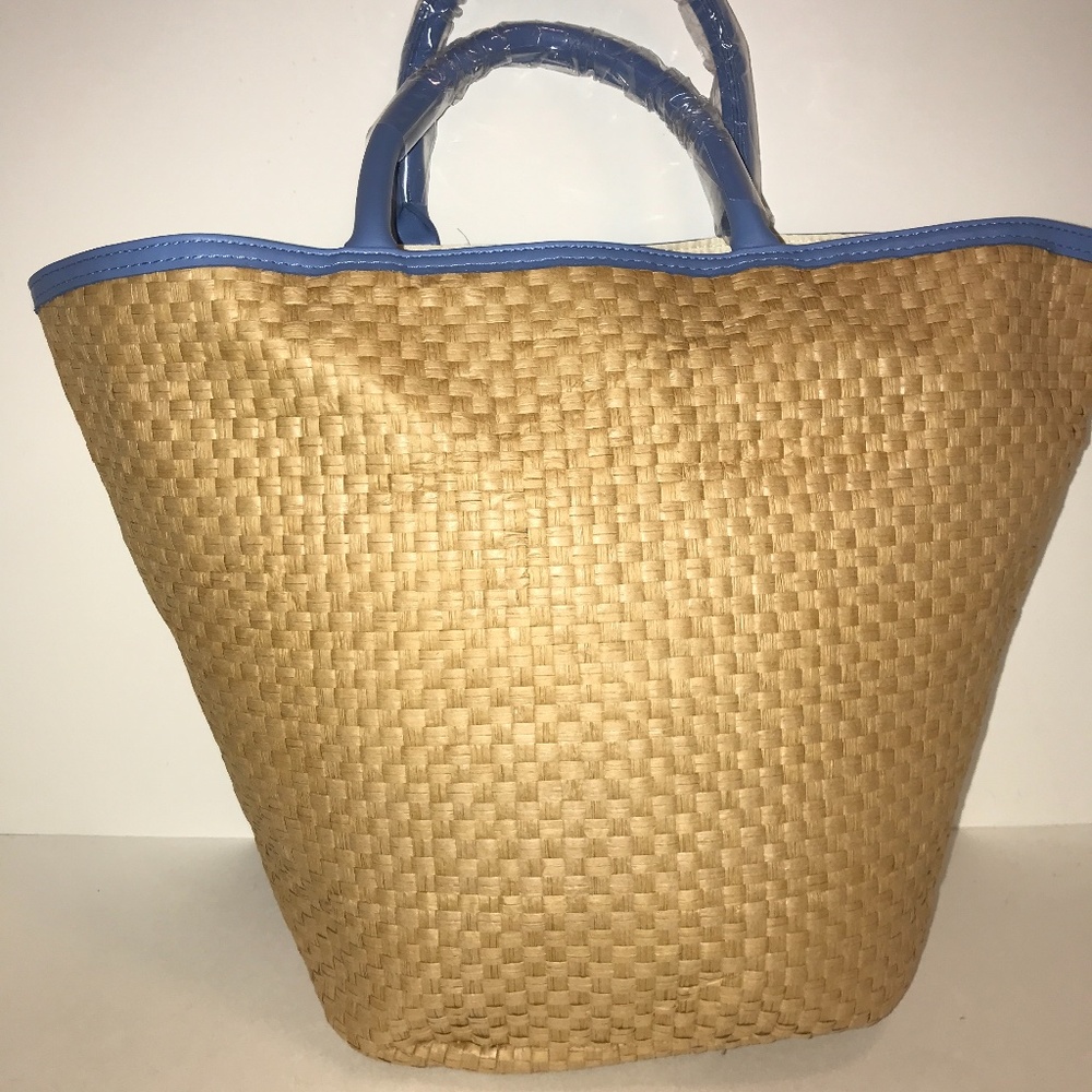 Straw Bag Tote NWOT